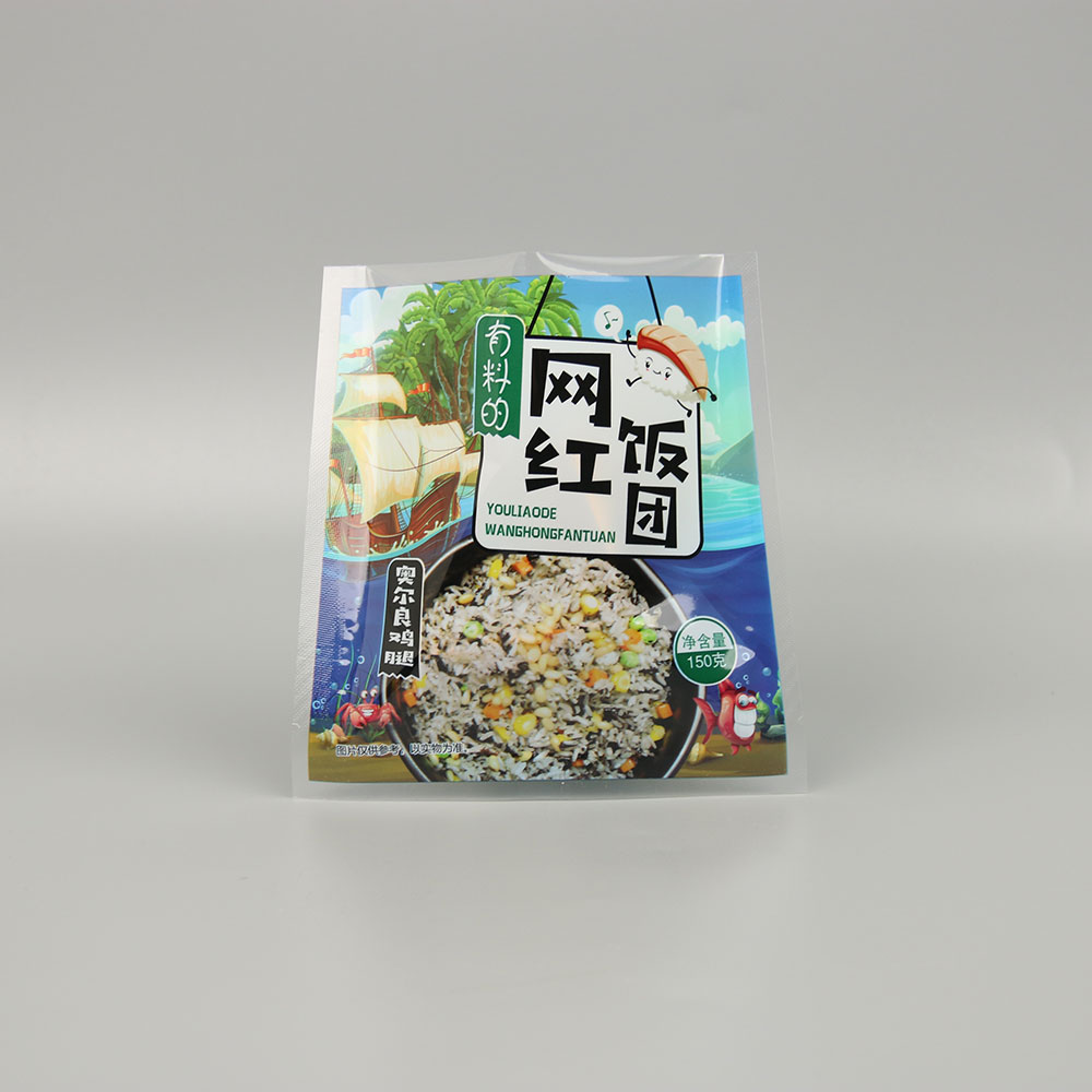 網(wǎng)紅飯團亮面復合三邊封袋